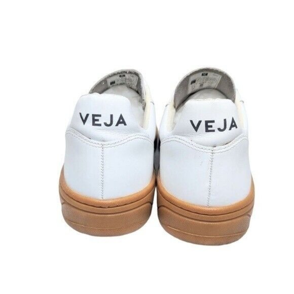 Veja V-10 Natural Gum Sole Leather Sneakers White 11 - Picture 4 of 8